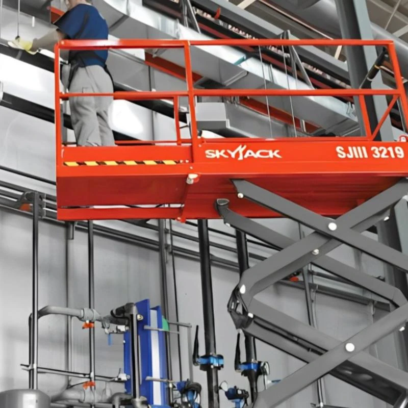 Locação de plataforma elevatória tesoura